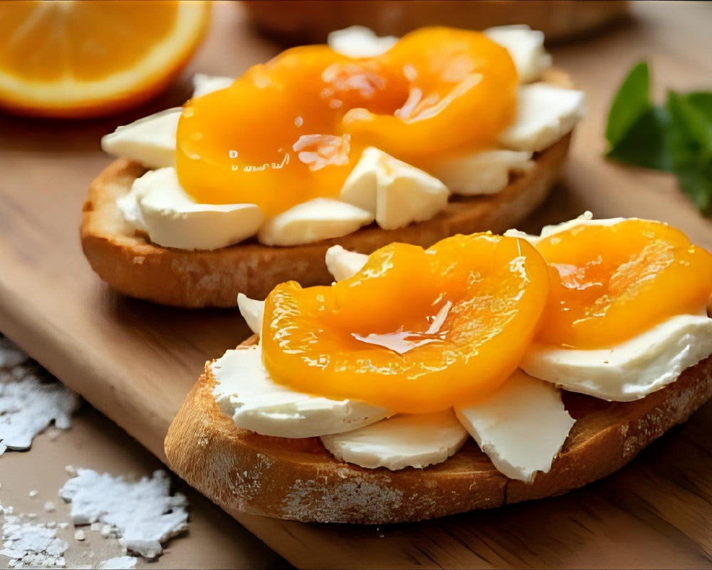 Ziegenkäse‑Bruschetta mit Orangen‑Marmelade