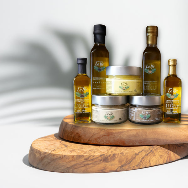 Komplettes Set aus Tartufi Le Ife Trüffelprodukten